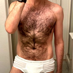 Onlyfans Model Thick Briefs Bro Showcasing his Chest Hair