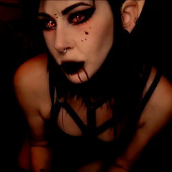 Vampy Female with Dark Eyes