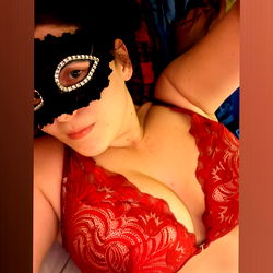 Model in Red Lingerie