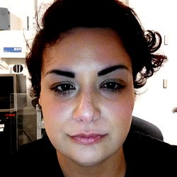 Woman with short hair