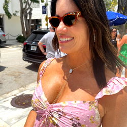 Belinda Donner, a Las Vegas Model at the Beach