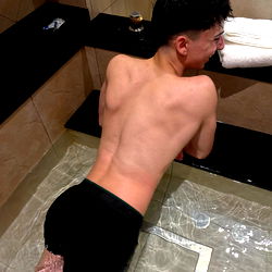 Jeremy in the Bathroom