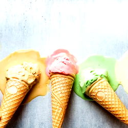 Colorful Ice Cream Cones