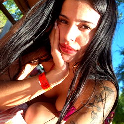 Beautiful Gianina, a young model with captivating eyes and a vibrant energy,