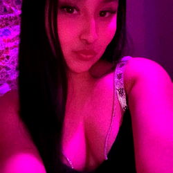 Model Janet, Purple Neon Light Background, Glamorous