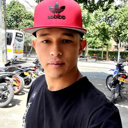 Duvan, Colombian Model Posing in Casual Streetwear