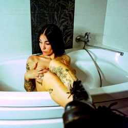 Diana Anastasiya Krasta: A Latvian Model in a Bathroom