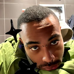 A Model Posing in a Restaurant