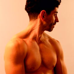 Fitness Model Cristian Tomas from Buenos Aires Showcasing His Abs