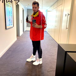 A Onlyfans Model in a Modern Art Gallery