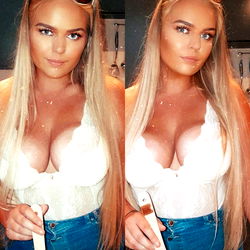 Elsa, a popular OnlyFans model, seen in two images