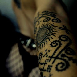 Exotic Tattooed Model in Lingerie