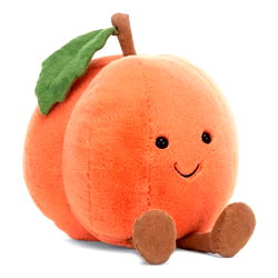 JuicyPeachNYC Stuffed Toy - Adorable Orange Plush with Hands and Legs