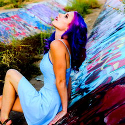 A Colorful Street Art Scene with Onlyfans Model Colabear