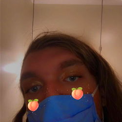 Slimy the Model in Playful Mood