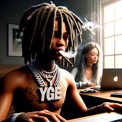 Youngbbc - Celebrity Impersonation with Vape and Chains