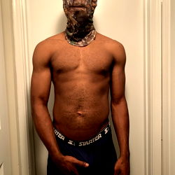 Model Posing in Underwear