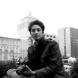 A Model Pose in a Public Square