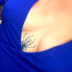 Stylish Blue Dress on Woman