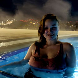 Beautiful Woman in Swimsuit