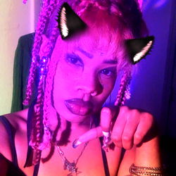 Stylized Model Image with Colorful Accessories