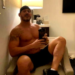 Professional Bodybuilder in Gym