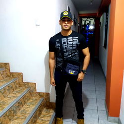 Onlyfans model Angeles poses in doorway