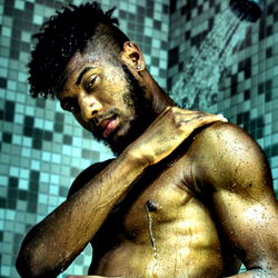 OnlyFans Model Jnasty, Flexing in the Shower