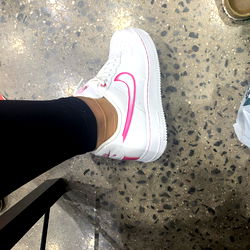 Sydney Obrien - Nike Women's Dunk High Sneaker - Pure White/Pink