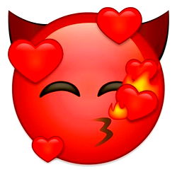 Love Emoji Overlay on Model Photo