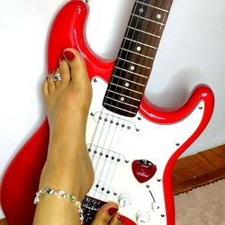 Angie's Red Guitar: A Fan Moment