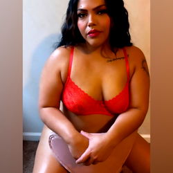 Model in Red Lingerie