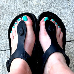 Fashionable Footwear: Nebraska-based Solely Yours Model Shows Off Her Stylish Sandals