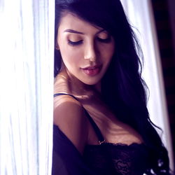 Colombian Model Anginey in Lingerie