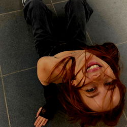 Rosee, an OnlyFans Model: Exuding Confidence on a Tile Floor