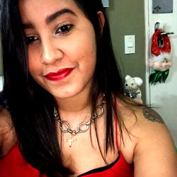 Seren69 in a Red Dress