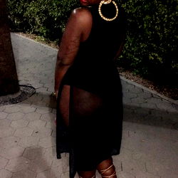 Reese Jane in an Exotic Black Dress