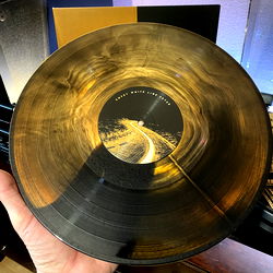 Custom Gold Vinyl Record with Design
