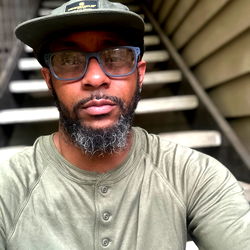 Marcus McCrary Jr, Memphis-Based Influencer Poses on Stairs