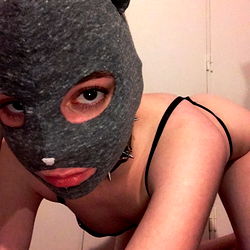 Intimate Model Posing in Masked Costume