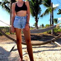 OnlyFans Model Sky Posing on Beach