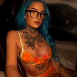 Model in a Convertible