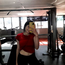 Model Photoshoot in Gym