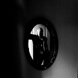 Anxiety Angel in a Mirror