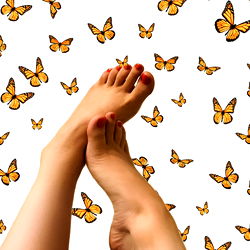 PrettyFeetLuv: Elegant Pedicure and Butterflies Foot Bath