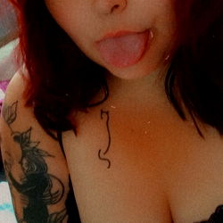 Sassy Texas Model Natalie with a Tattoo of a Skull