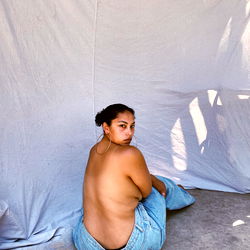 Intimate Moment in Backyard