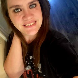 Aly's Posing and Smile in Black T-Shirt