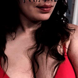 Vibrant Model Krissy in Red Lingerie