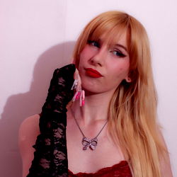 Onlyfans Model Hattie Bardot in Red Lingerie,